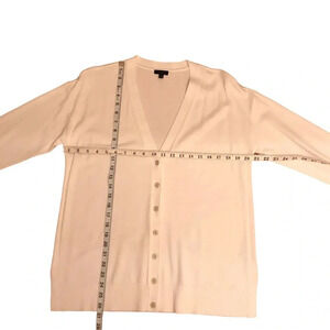 Talbots Girlfriend Cardigan Cream/Ivory Sweater Large Petite NWOT